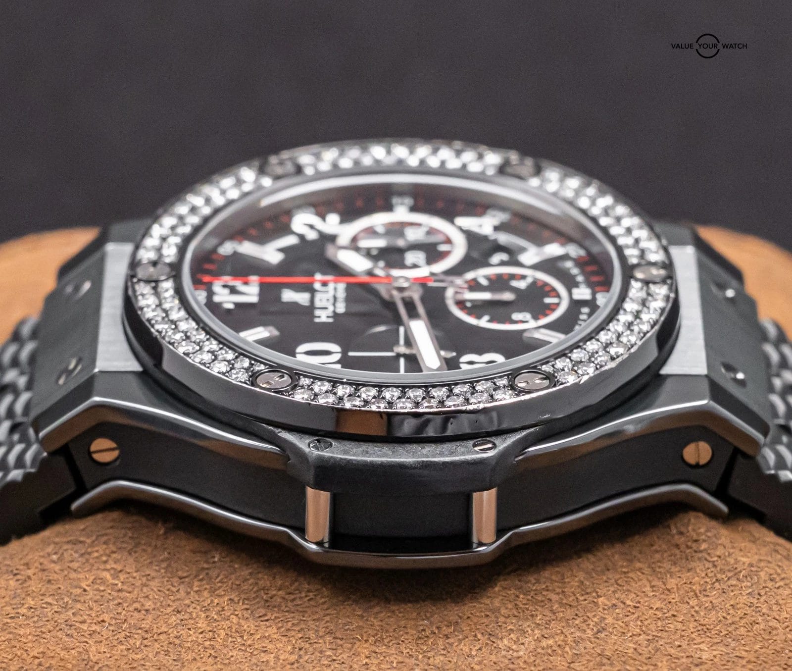 Hublot Big Bang 44 Black Magic Diamonds $24K MSRP Ceramic Box 301.CV.130.RX.114 - Image 11