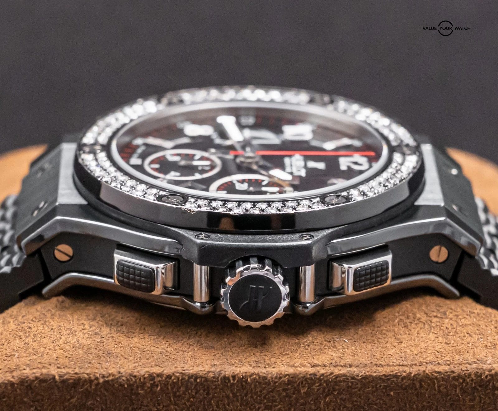 Hublot Big Bang 44 Black Magic Diamonds $24K MSRP Ceramic Box 301.CV.130.RX.114 - Image 12