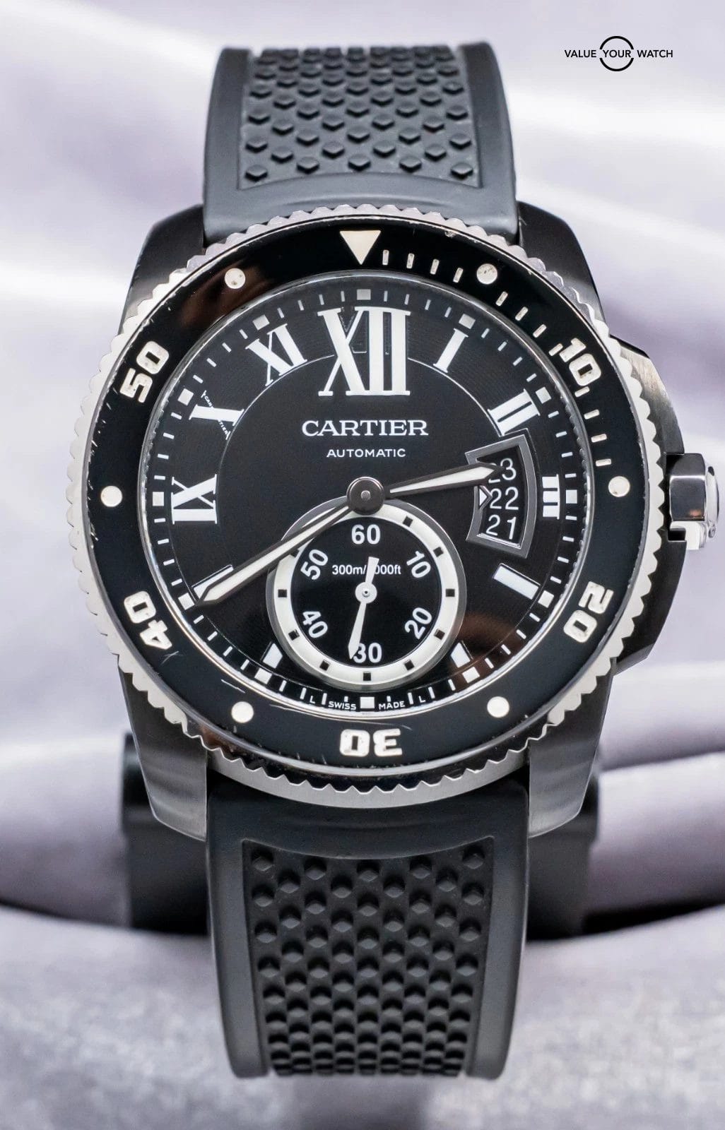 Cartier Calibre de Cartier Diver 42 mm Black Dial Stainless Steel ADLC WSCA0006