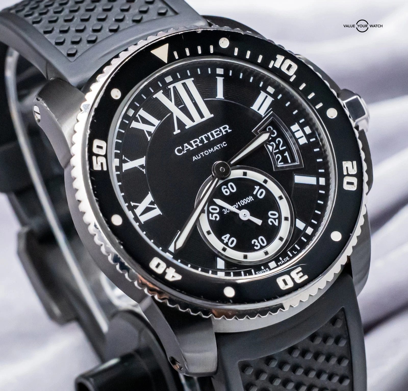 Cartier Calibre de Cartier Diver 42 mm Black Dial Stainless Steel ADLC WSCA0006 - Image 4