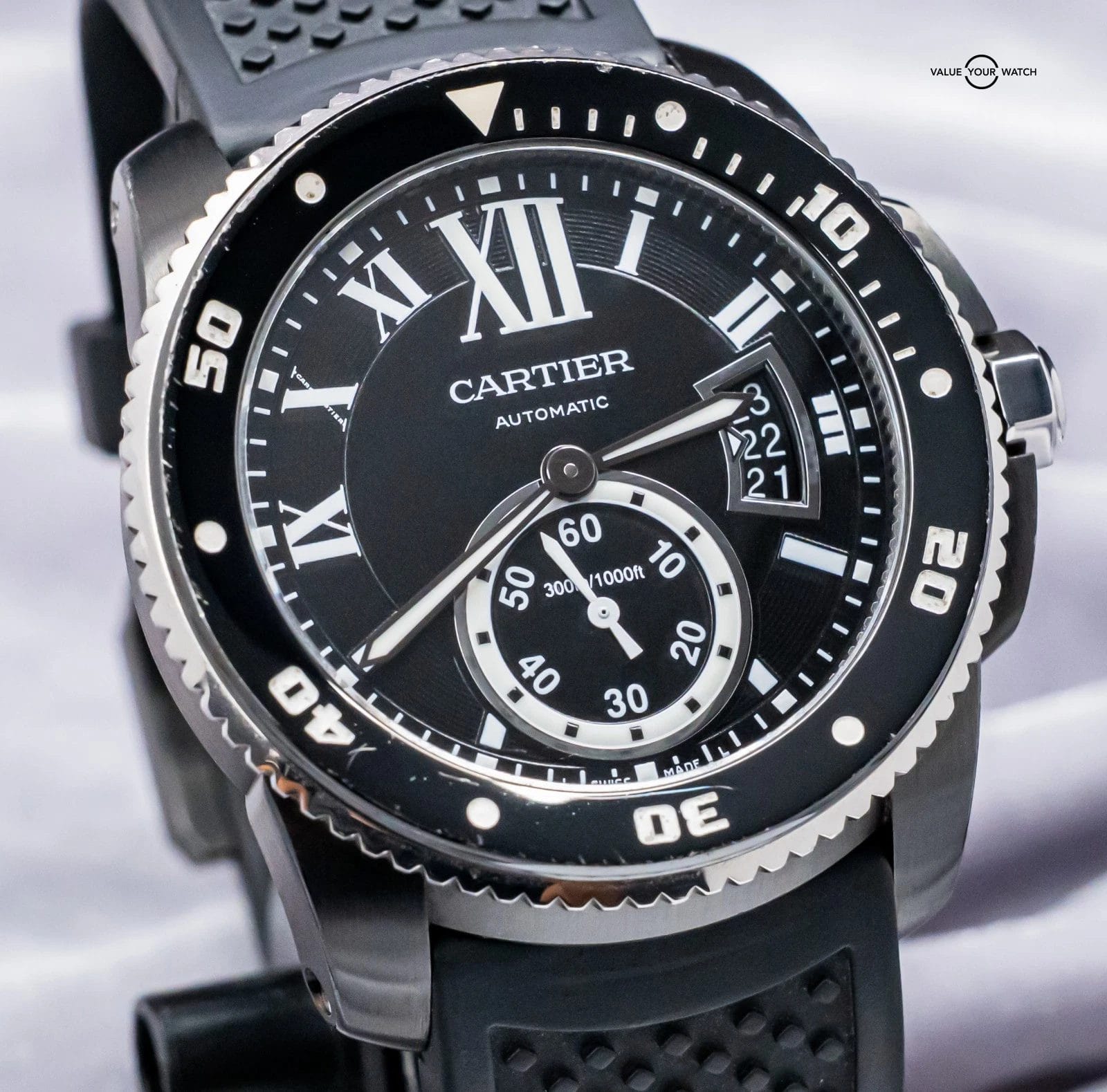 Cartier Calibre de Cartier Diver 42 mm Black Dial Stainless Steel ADLC WSCA0006 - Image 8