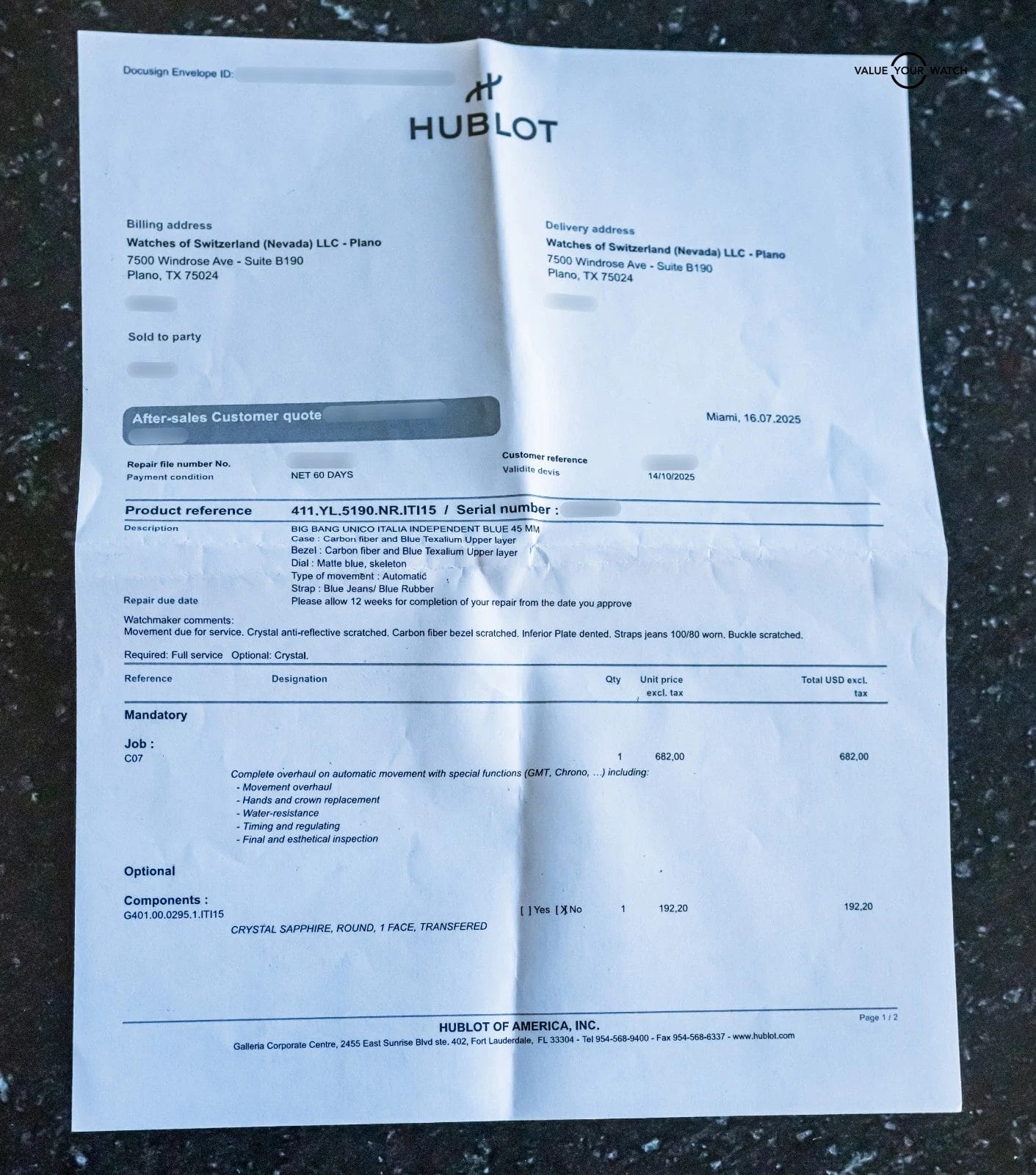 Hublot Big Bang Unico Italia Independent 45mm Limited 411.YL.5190.NR.ITI15 - Image 20