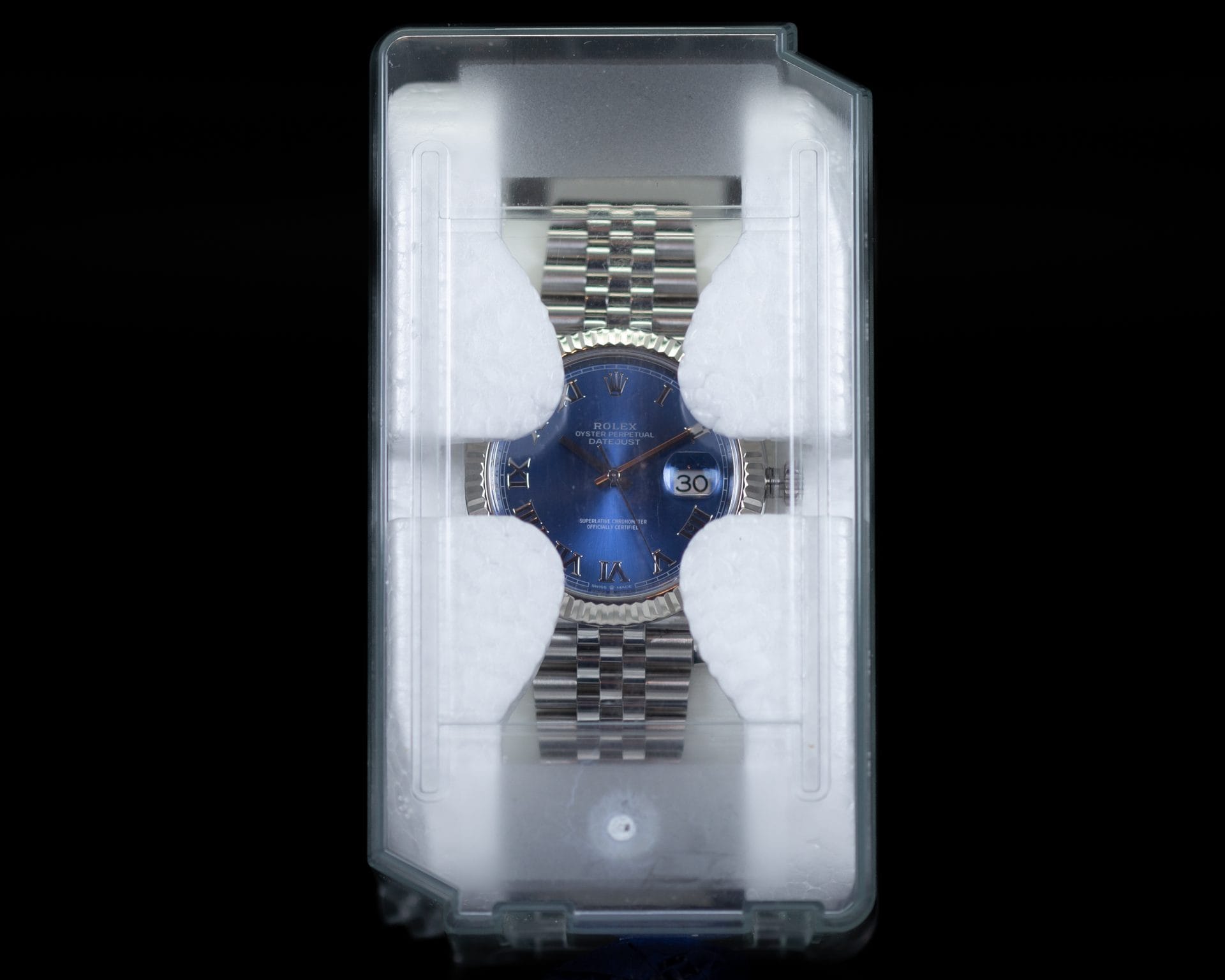 Rolex Datejust 41 Azzurro Blue Roman Dial | Ref. 126334 | 41mm | White Gold Fluted Bezel (Watch Only) - Image 11