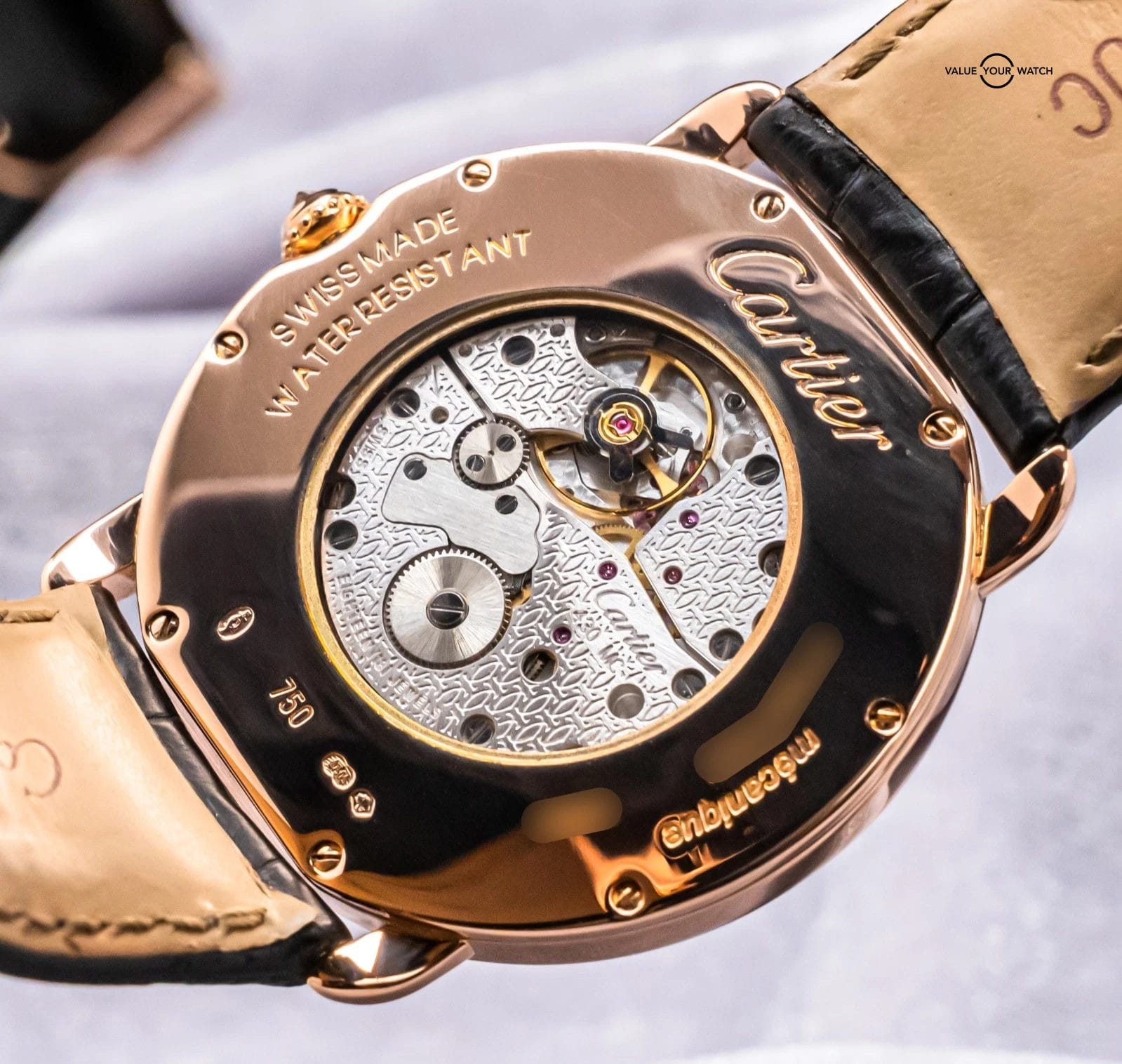 Cartier Ronde Louis Cartier 36 mm Rose Gold $31K MSRP Diamonds Silver WR000651 - Image 11