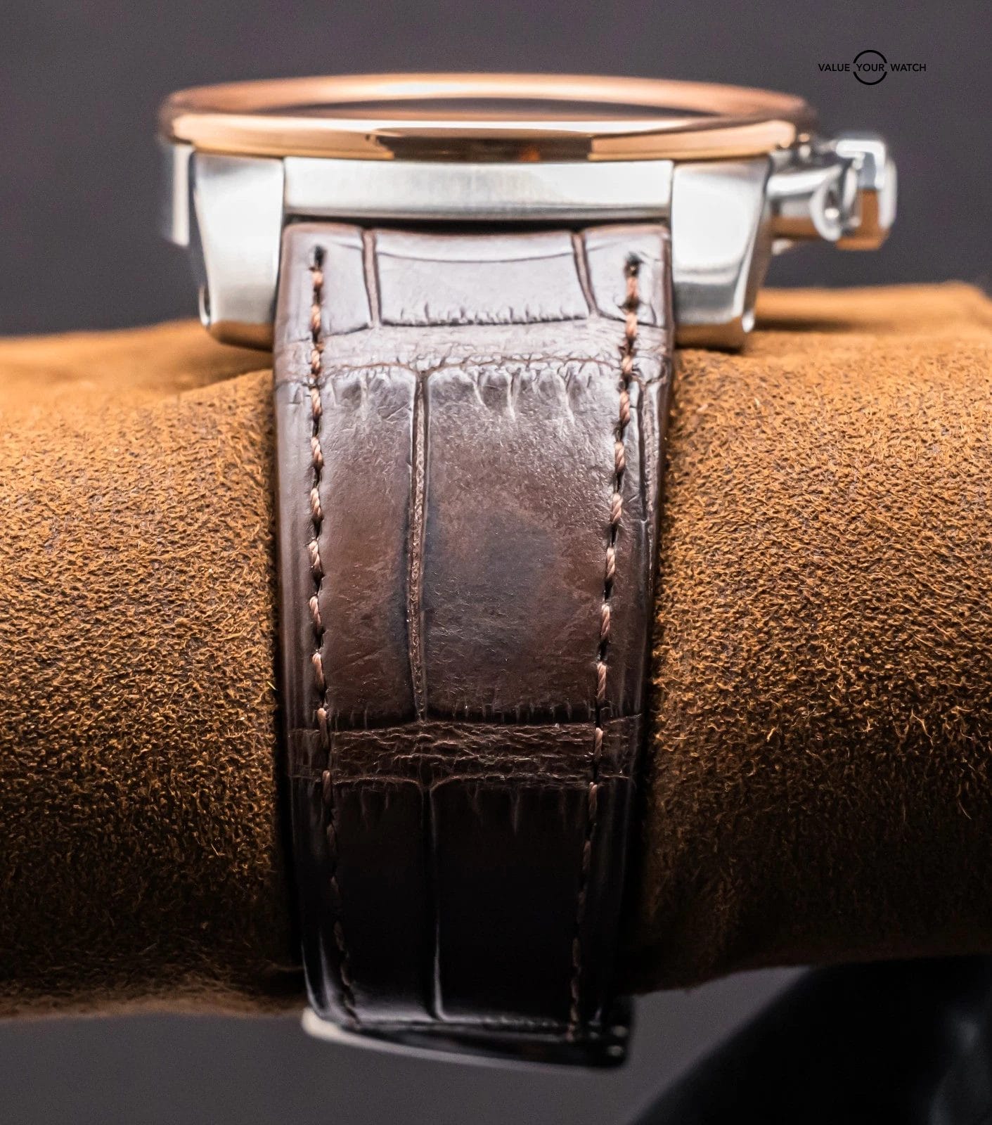 Cartier Calibre de Cartier Rose Gold $11K MSRP Chocolate Dial Two-Tone W7100051 - Image 5