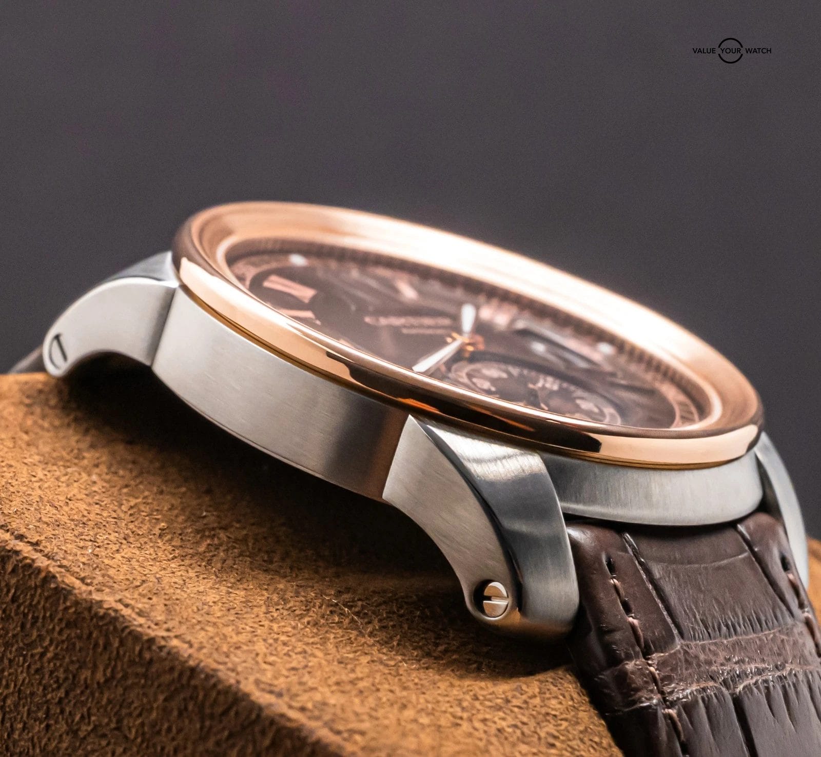 Cartier Calibre de Cartier Rose Gold $11K MSRP Chocolate Dial Two-Tone W7100051 - Image 7