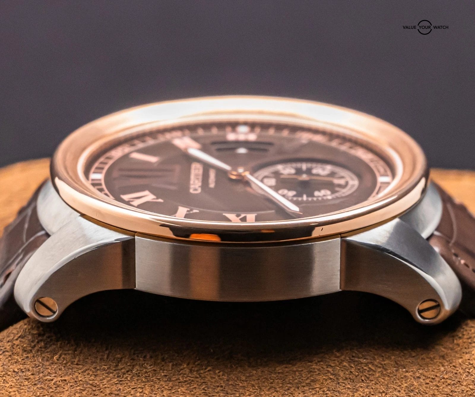 Cartier Calibre de Cartier Rose Gold $11K MSRP Chocolate Dial Two-Tone W7100051 - Image 8