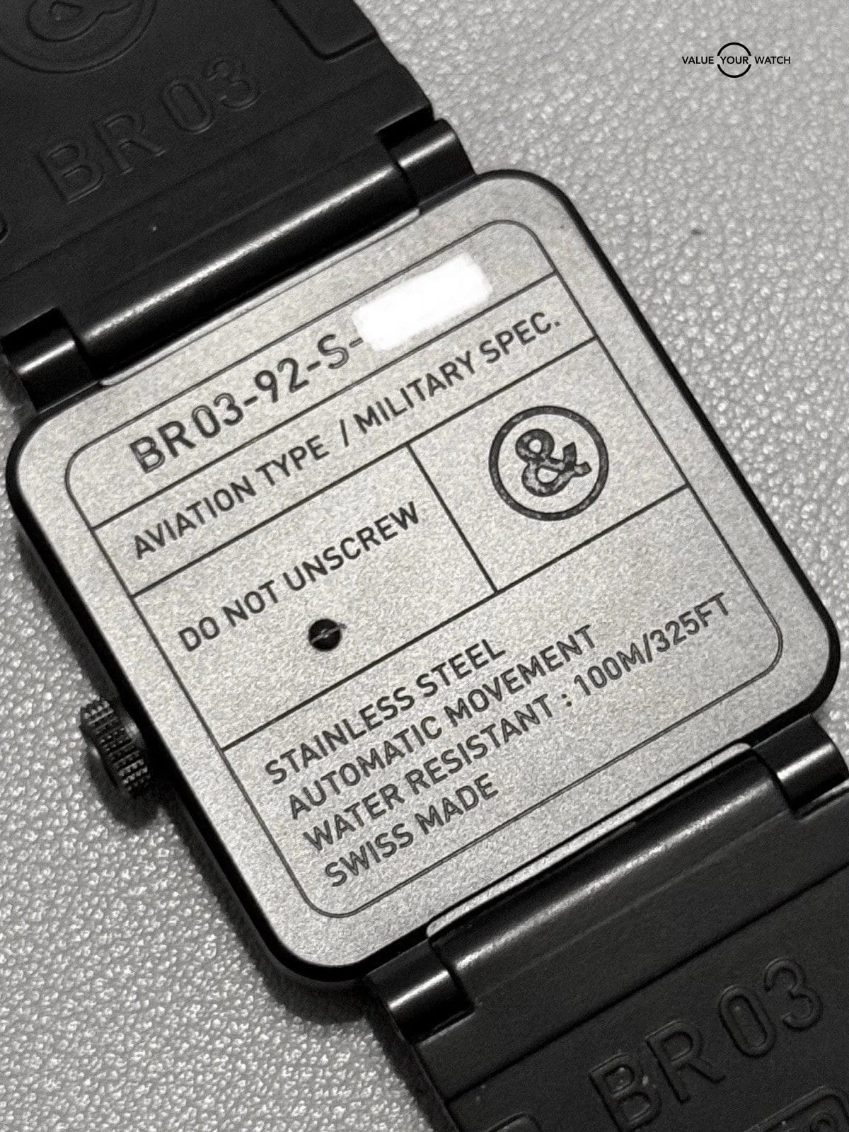 Bell & Ross BR 03-92 Black & Blue Dial 42 mm PVD Steel Automatic Date BR03-92-S - Image 4