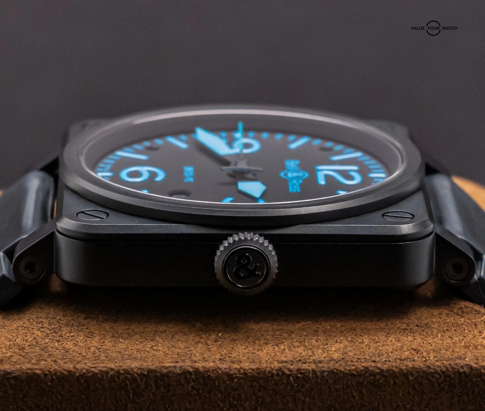 Bell & Ross BR 03-92 Black & Blue Dial 42 mm PVD Steel Automatic Date BR03-92-S - Image 11