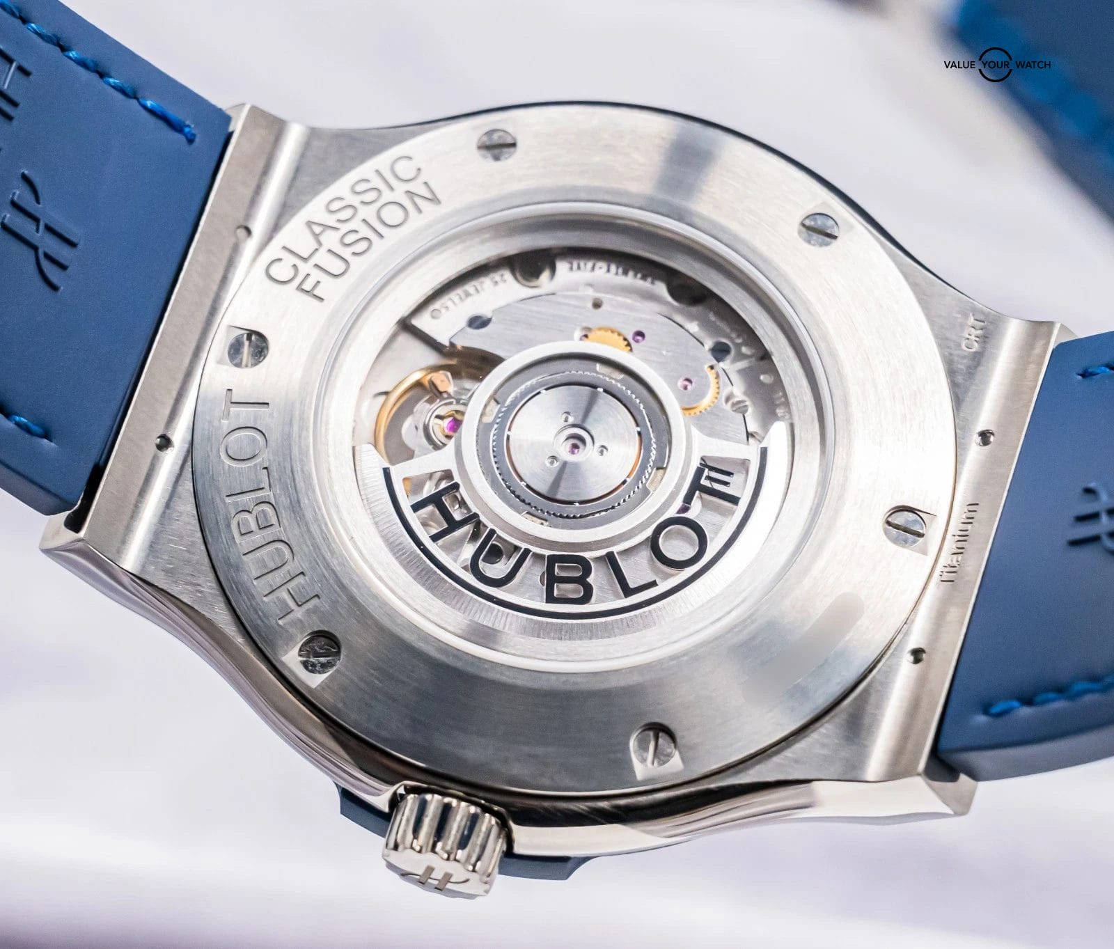 Hublot Classic Fusion Titanium Blue 45mm Alligator Deploy 511.NX.7170.LR - Image 6