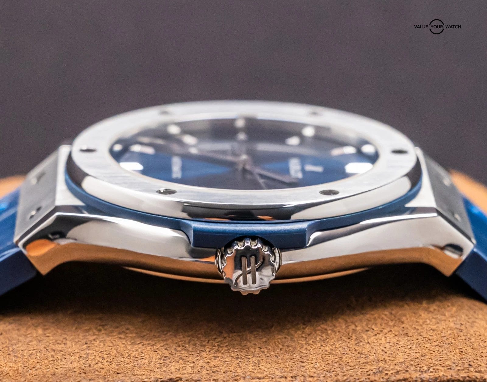 Hublot Classic Fusion Titanium Blue 45mm Alligator Deploy 511.NX.7170.LR - Image 14