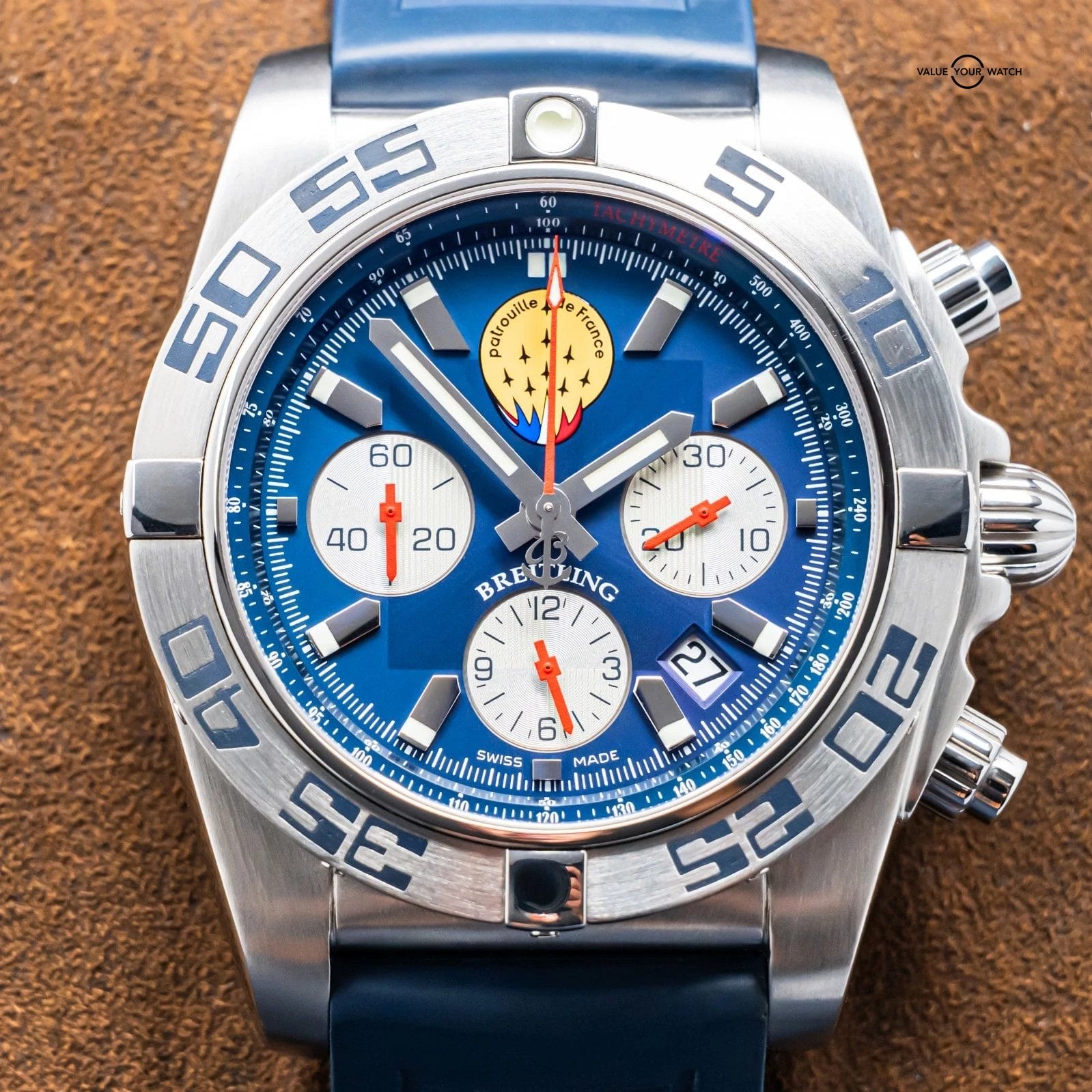 Breitling Chronomat 44 Patrouille de France Limited #422/600 Box Papers AB01109E - Image 2