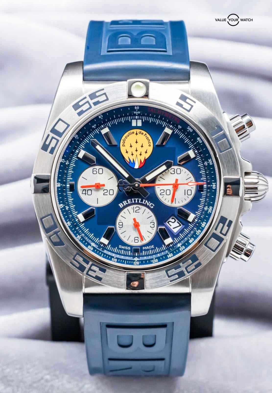 Breitling Chronomat 44 Patrouille de France Limited #422/600 Box Papers AB01109E - Image 3