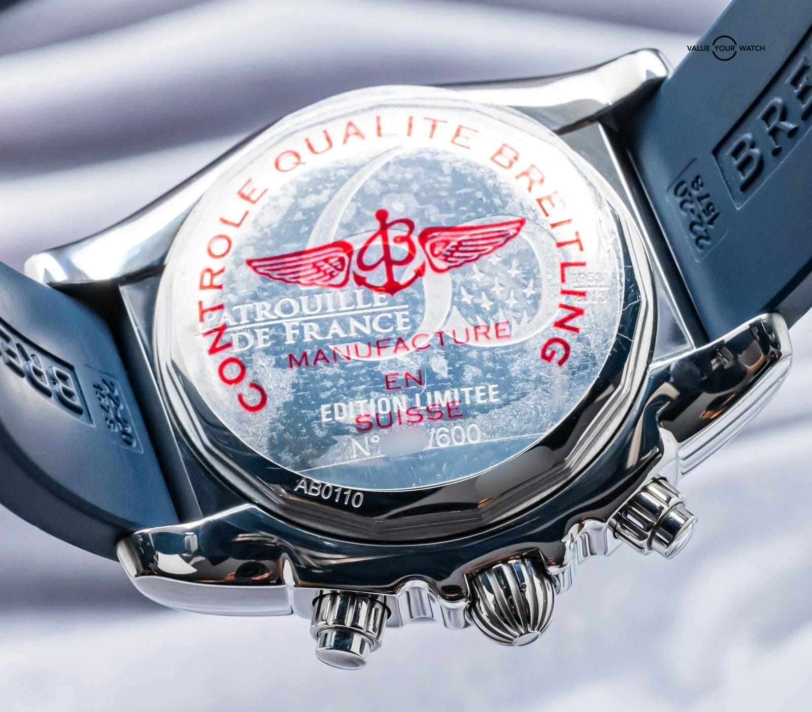 Breitling Chronomat 44 Patrouille de France Limited #422/600 Box Papers AB01109E - Image 5
