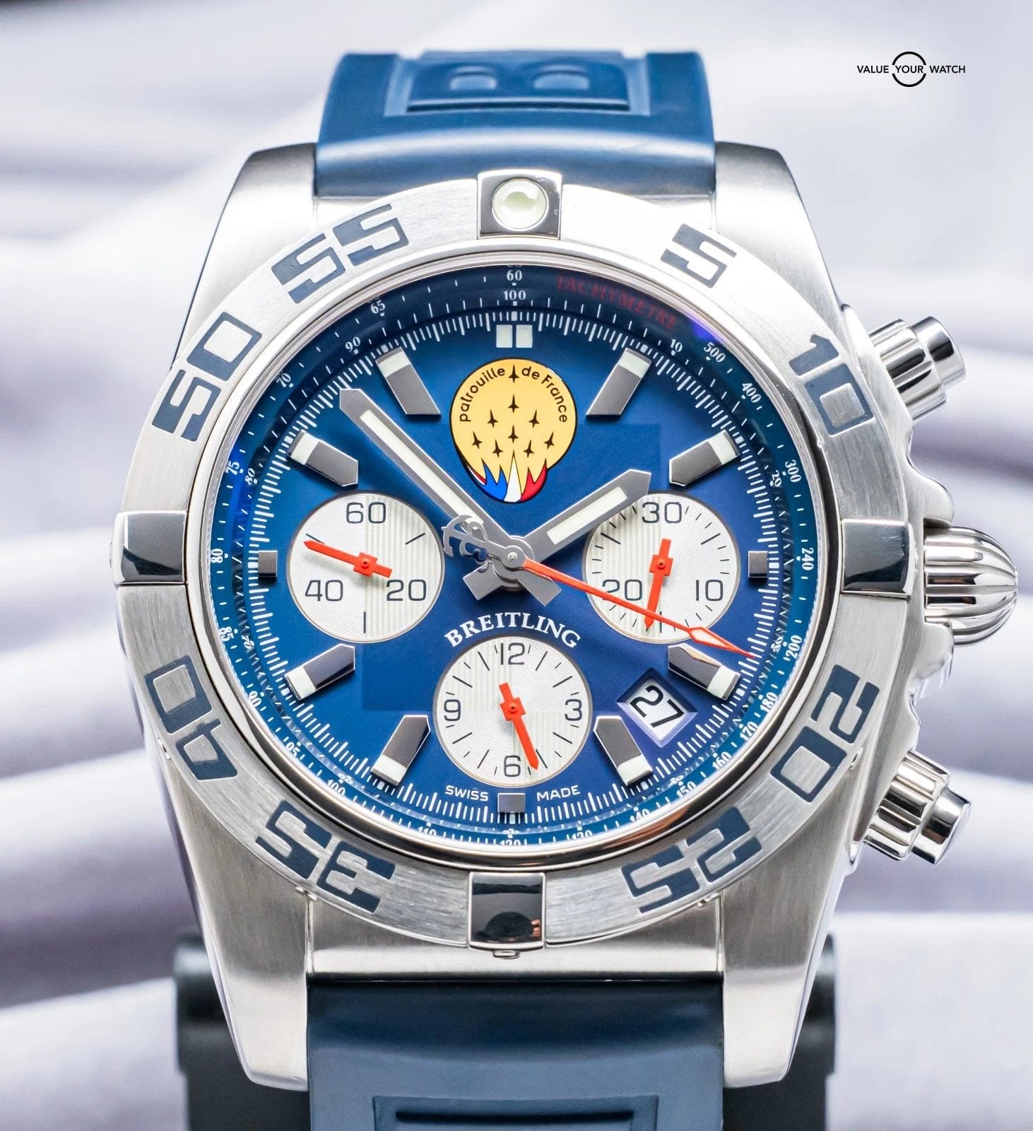Breitling Chronomat 44 Patrouille de France Limited #422/600 Box Papers AB01109E - Image 9