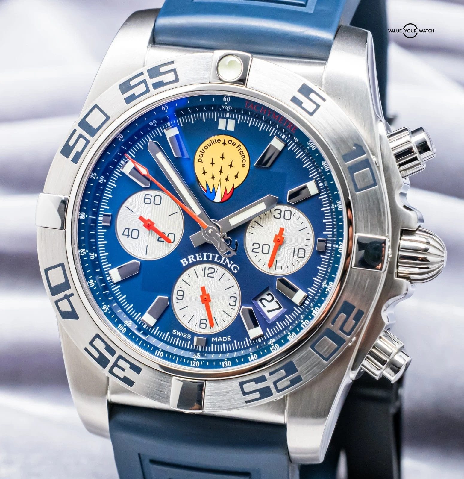 Breitling Chronomat 44 Patrouille de France Limited #422/600 Box Papers AB01109E - Image 15