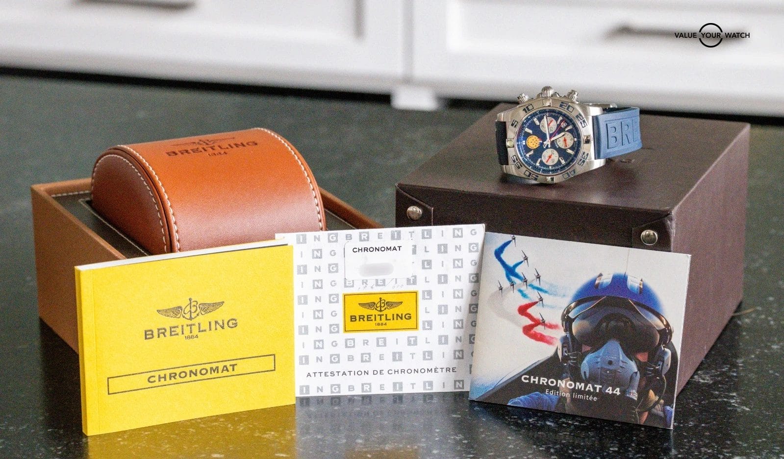 Breitling Chronomat 44 Patrouille de France Limited #422/600 Box Papers AB01109E - Image 18