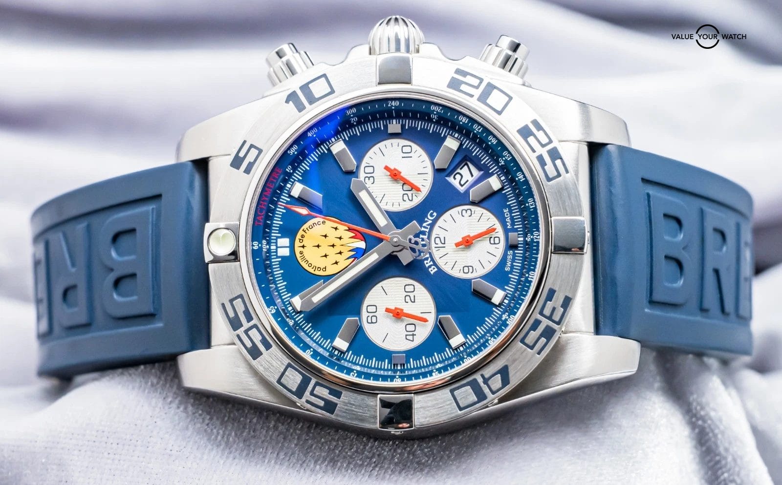 Breitling Chronomat 44 Patrouille de France Limited #422/600 Box Papers AB01109E - Image 19