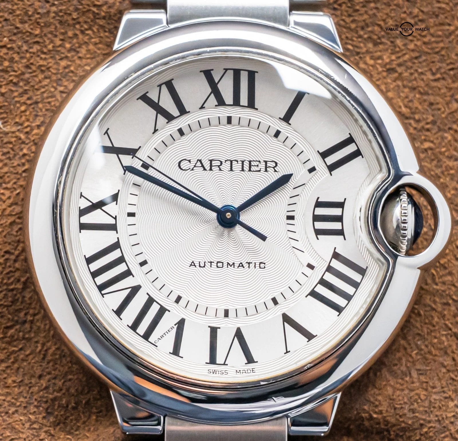Cartier Ballon Bleu 36 mm Automatic Silver Dial Steel Bracelet Roman W6920046 - Image 17