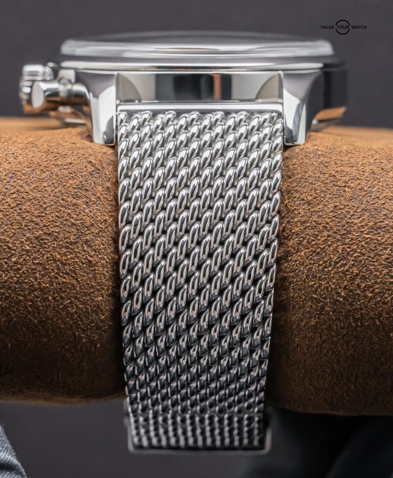 Breitling Transocean Chronograph 43mm B01 Box WARRANTY Mesh Bracelet AB0152 - Image 3