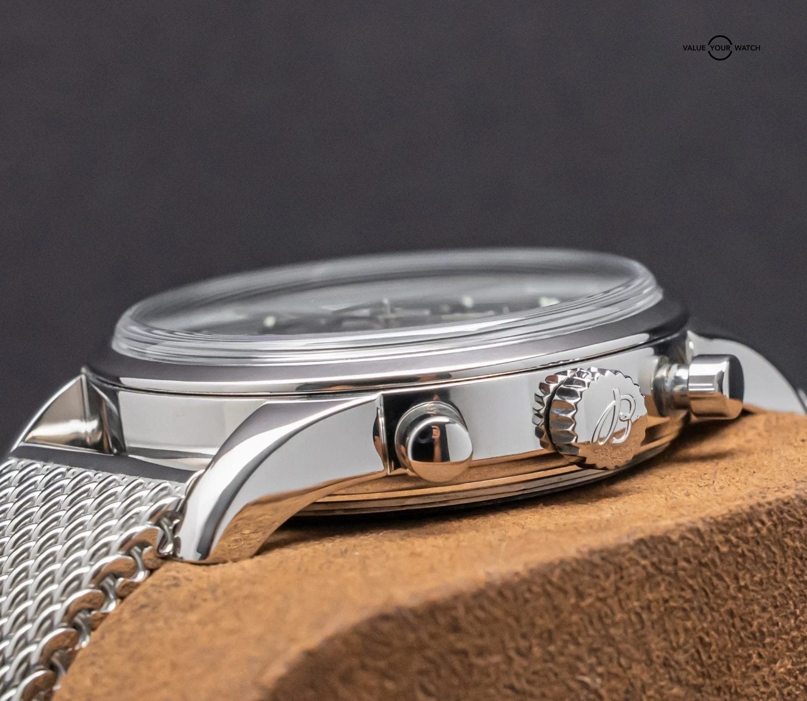 Breitling Transocean Chronograph 43mm B01 Box WARRANTY Mesh Bracelet AB0152 - Image 9