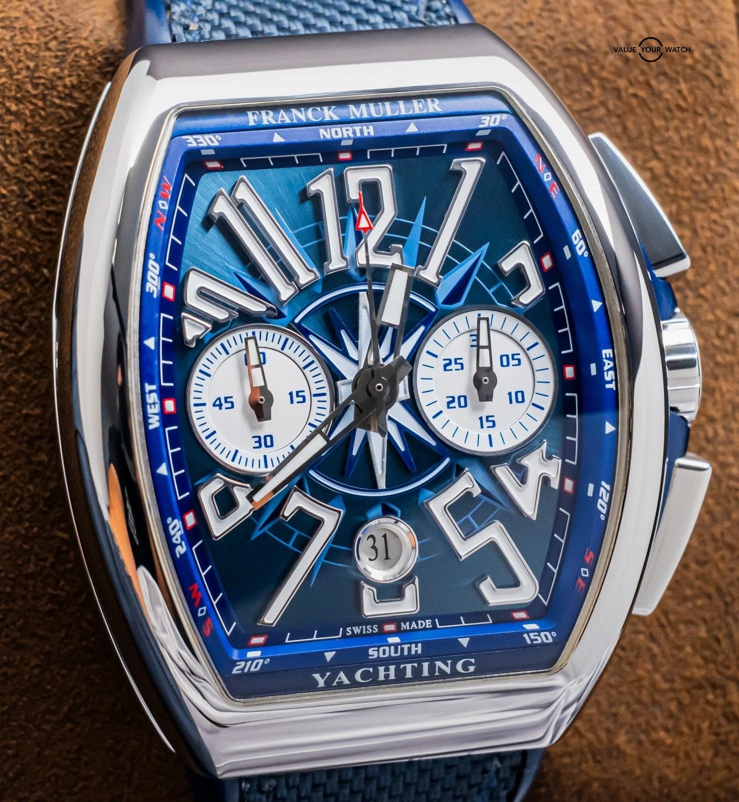 Franck Muller Vanguard Yachting Chrono 45mm Complete V45 CC DT YACHTING AC BL - Image 2