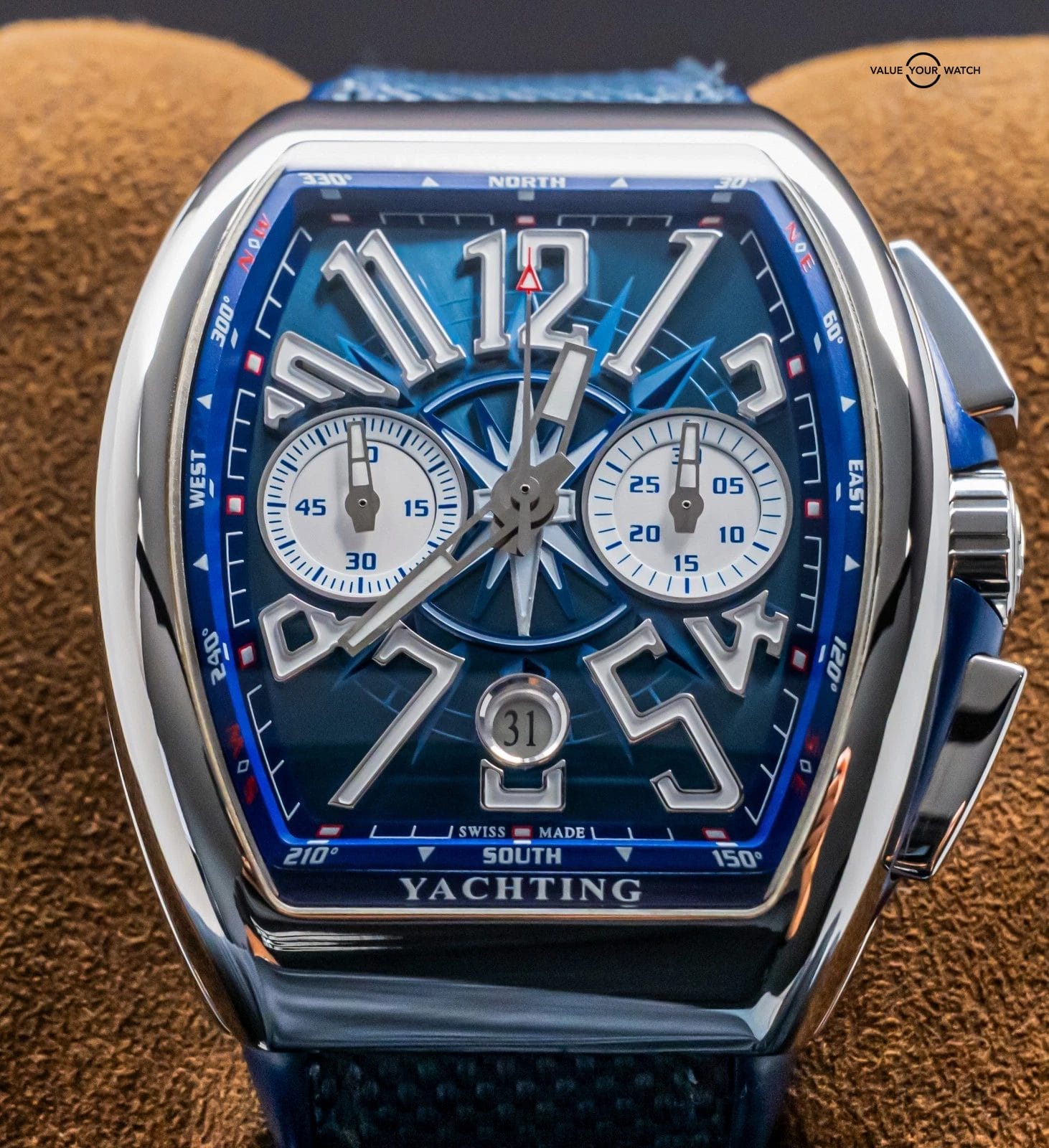 Franck Muller Vanguard Yachting Chrono 45mm Complete V45 CC DT YACHTING AC BL
