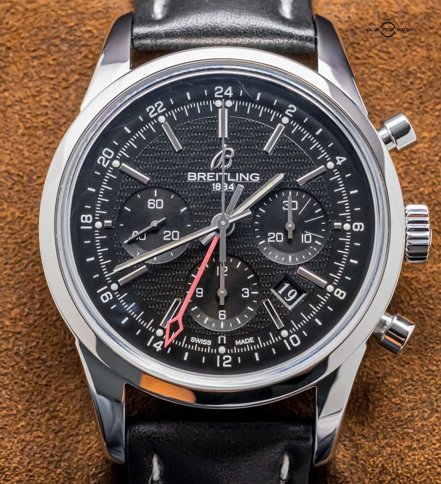 Breitling Transocean Chronograph GMT 43mm Limited $9K MSRP Complete AB0451 - Image 4