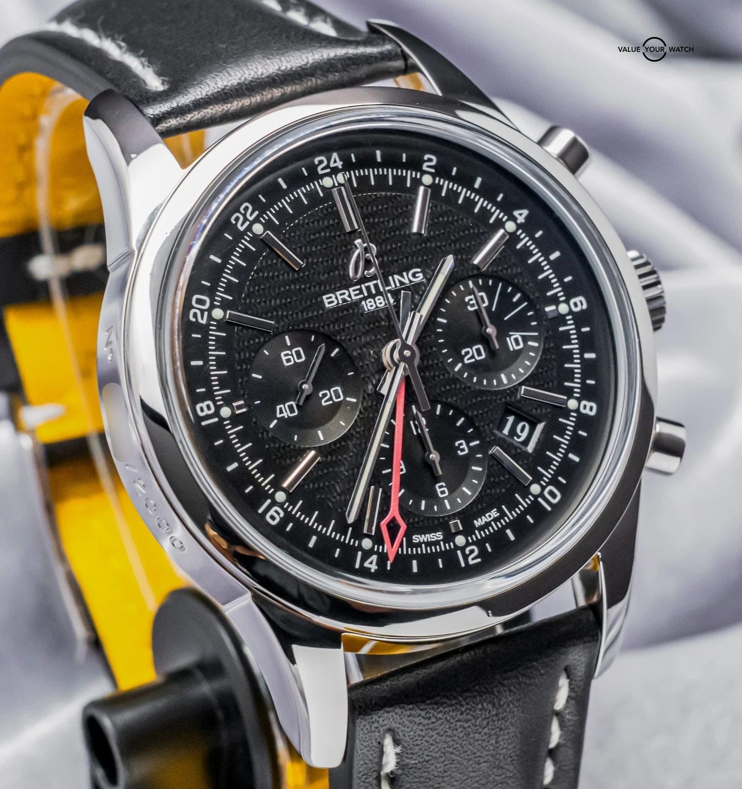 Breitling Transocean Chronograph GMT 43mm Limited $9K MSRP Complete AB0451 - Image 6