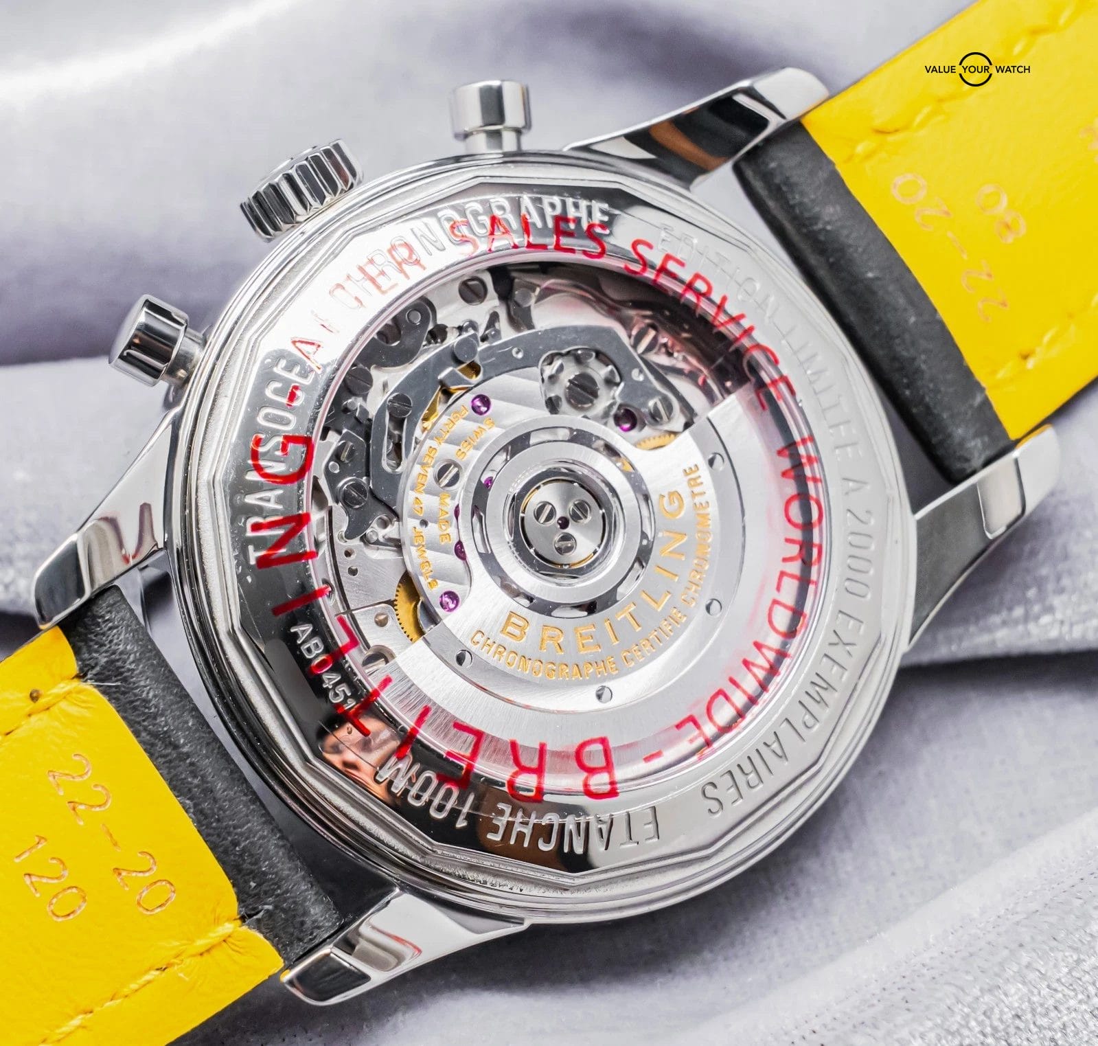 Breitling Transocean Chronograph GMT 43mm Limited $9K MSRP Complete AB0451 - Image 8