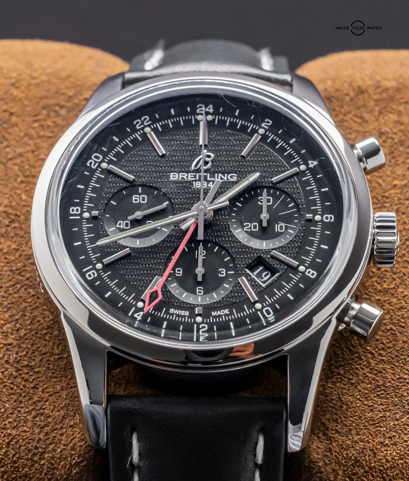Breitling Transocean Chronograph GMT 43mm Limited $9K MSRP Complete AB0451 - Image 14
