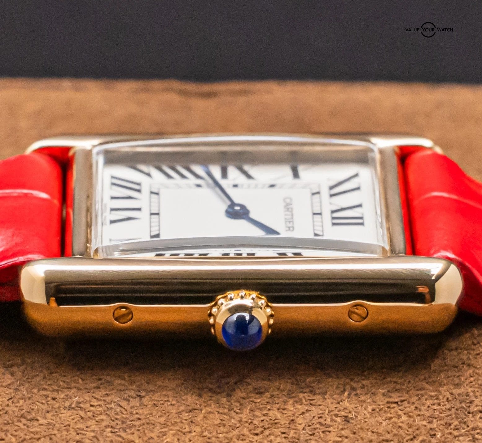 Cartier Tank Solo Small Model Yellow Gold Ladies 31mm Silver Dial Steel W1018755 - Image 9