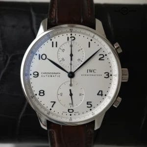 IWC Portuguese Chronograph Silver Dial Automatic 41MM Stainless Steel IW371446