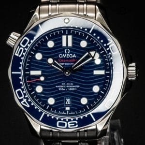 2025 Omega Seamaster Diver 300M 210.30.42.20.03.001 Blue Wave 42mm Steel B & P