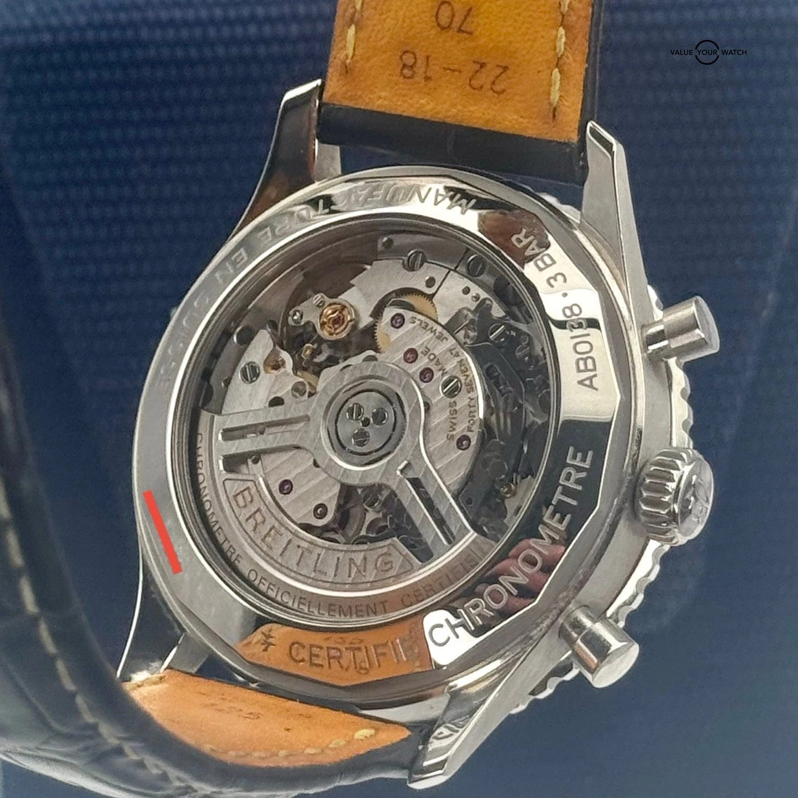 2022 Breitling Navitimer B01 Chronograph 43mm AB0138241C1P1 Ice Blue Dial - Image 2