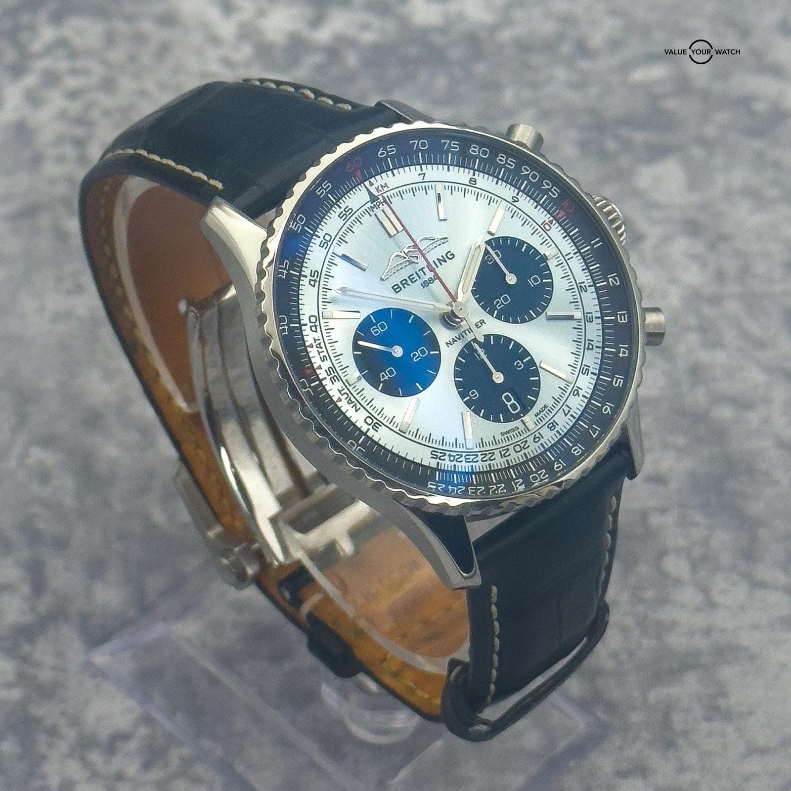 2022 Breitling Navitimer B01 Chronograph 43mm AB0138241C1P1 Ice Blue Dial - Image 4