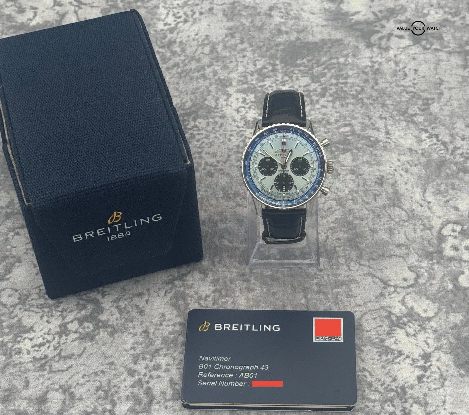 2022 Breitling Navitimer B01 Chronograph 43mm AB0138241C1P1 Ice Blue Dial - Image 5