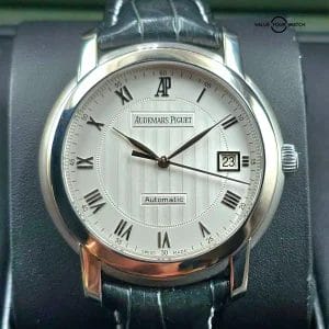 Audemars Piguet Jules Audemars 39mm in 18k white gold, Full set and serviced!