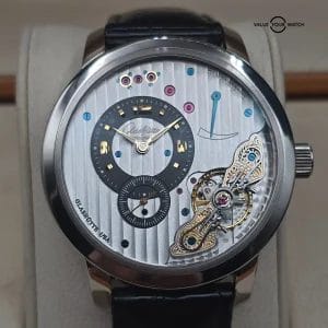 Glashutte Original PanoInverse XL 42mm in 18k White Gold, Full set 2008!