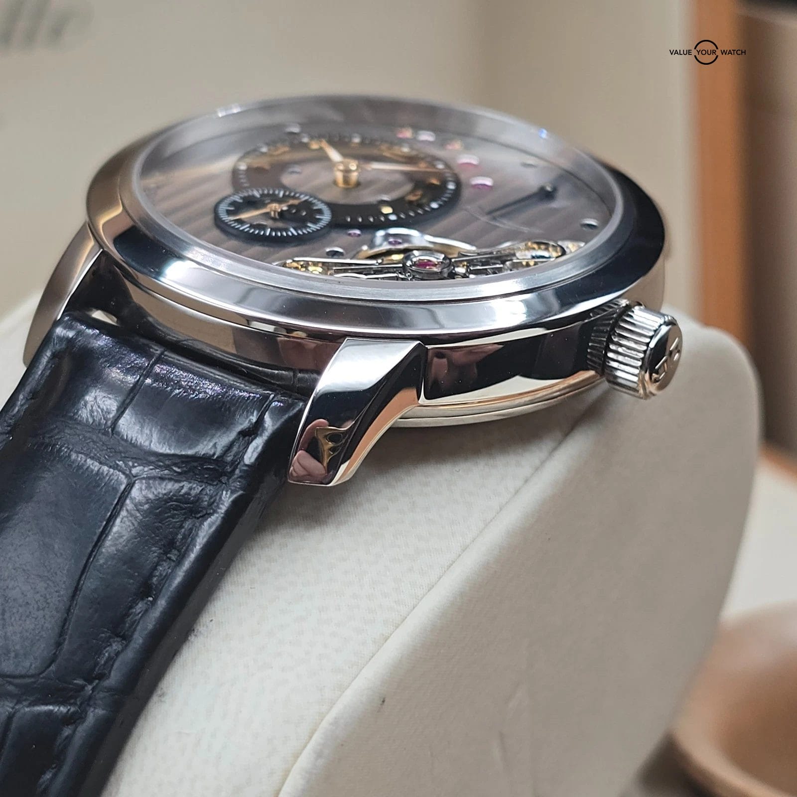 Glashutte Original PanoInverse XL 42mm in 18k White Gold, Full set 2008! - Image 6