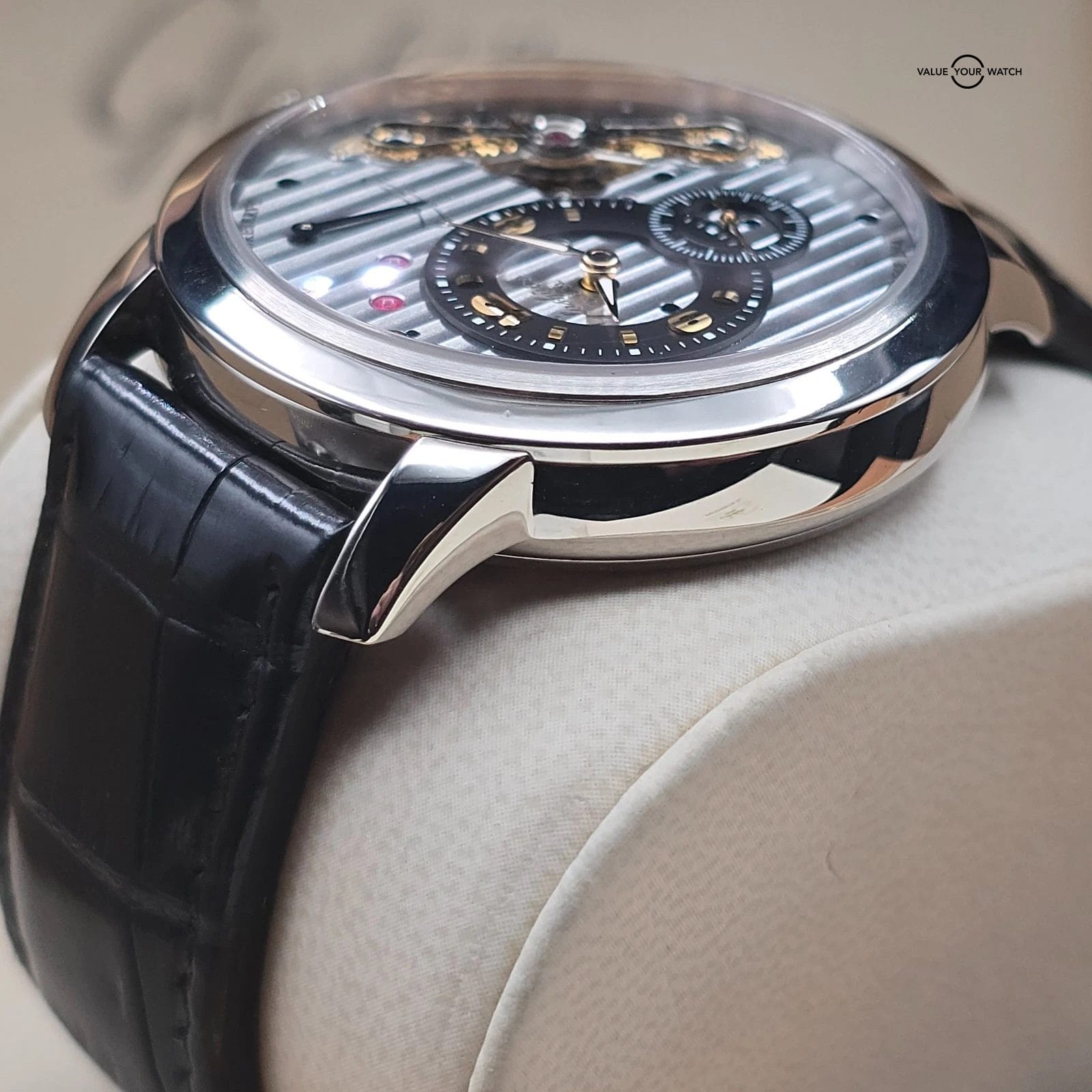 Glashutte Original PanoInverse XL 42mm in 18k White Gold, Full set 2008! - Image 14