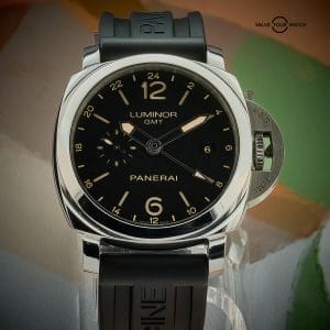Panerai Luminor 1950 GMT 44mm Steel PAM00531 with Box & Papers