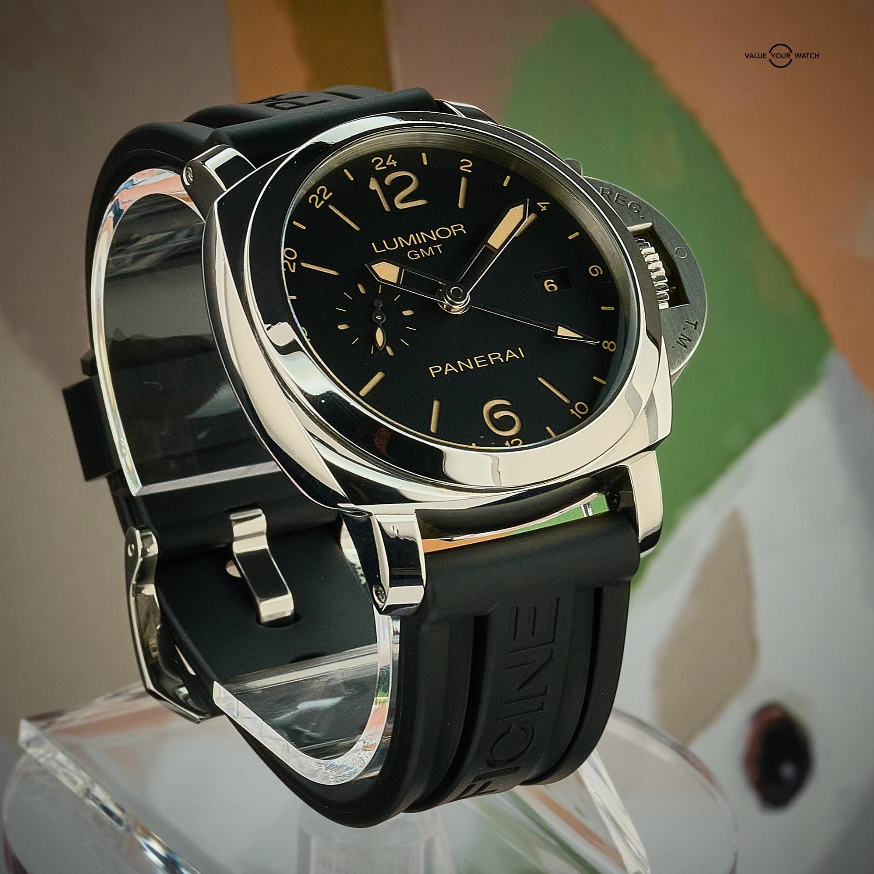 Panerai Luminor 1950 GMT 44mm Steel PAM00531 with Box & Papers - Image 13