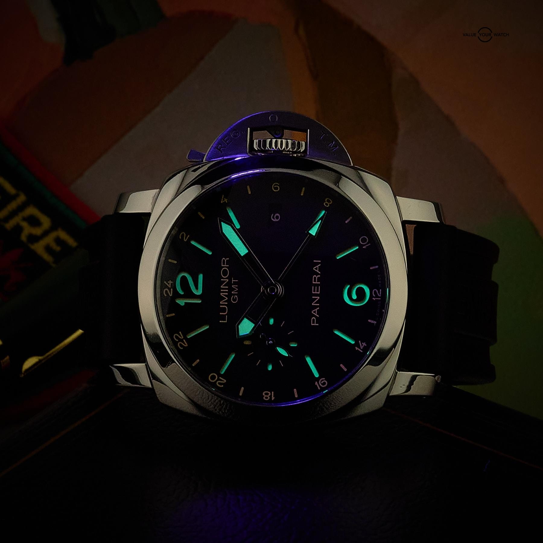 Panerai Luminor 1950 GMT 44mm Steel PAM00531 with Box & Papers - Image 3