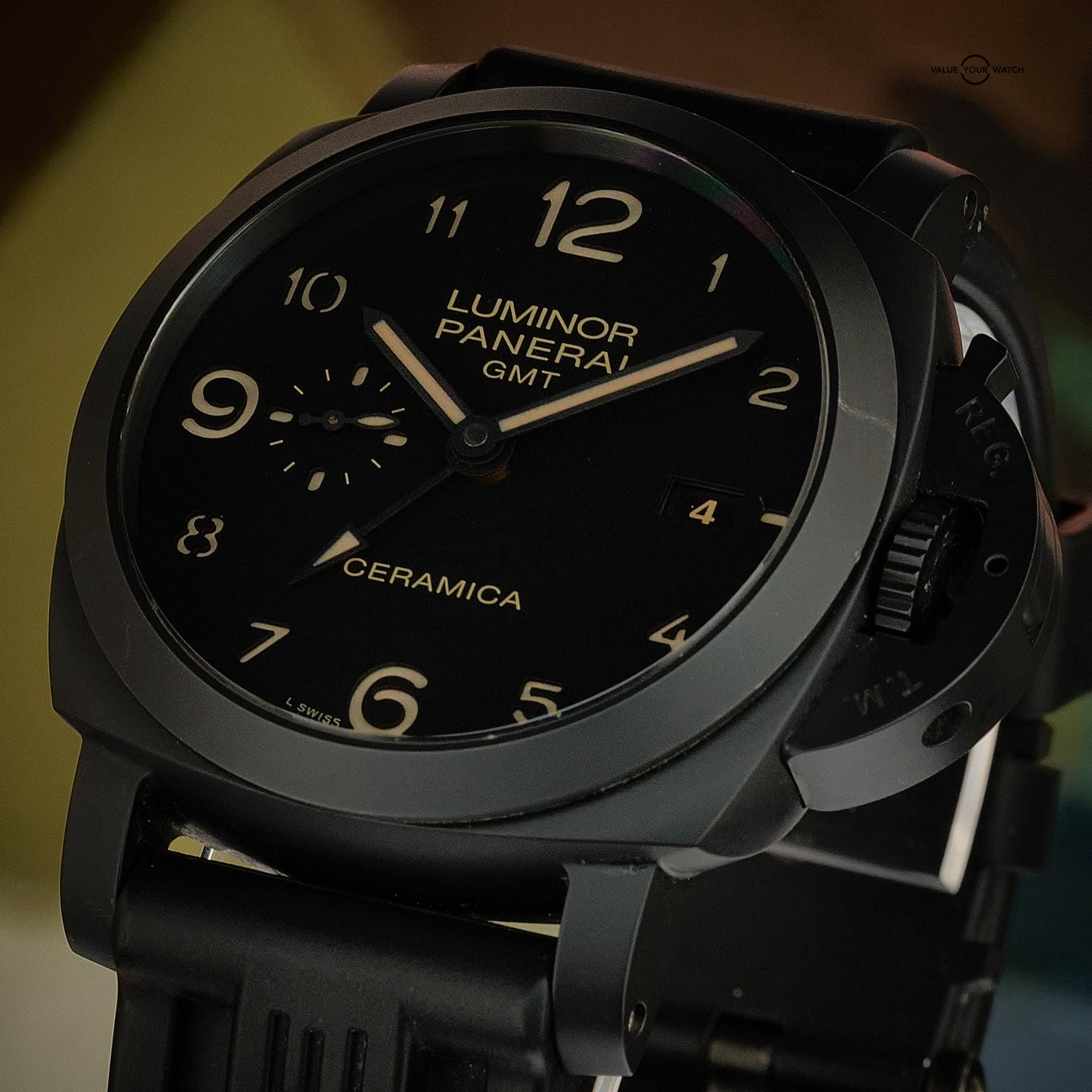 Panerai Luminor 1950 GMT 44mm Ceramica PAM00441 with Box & Papers - Image 15