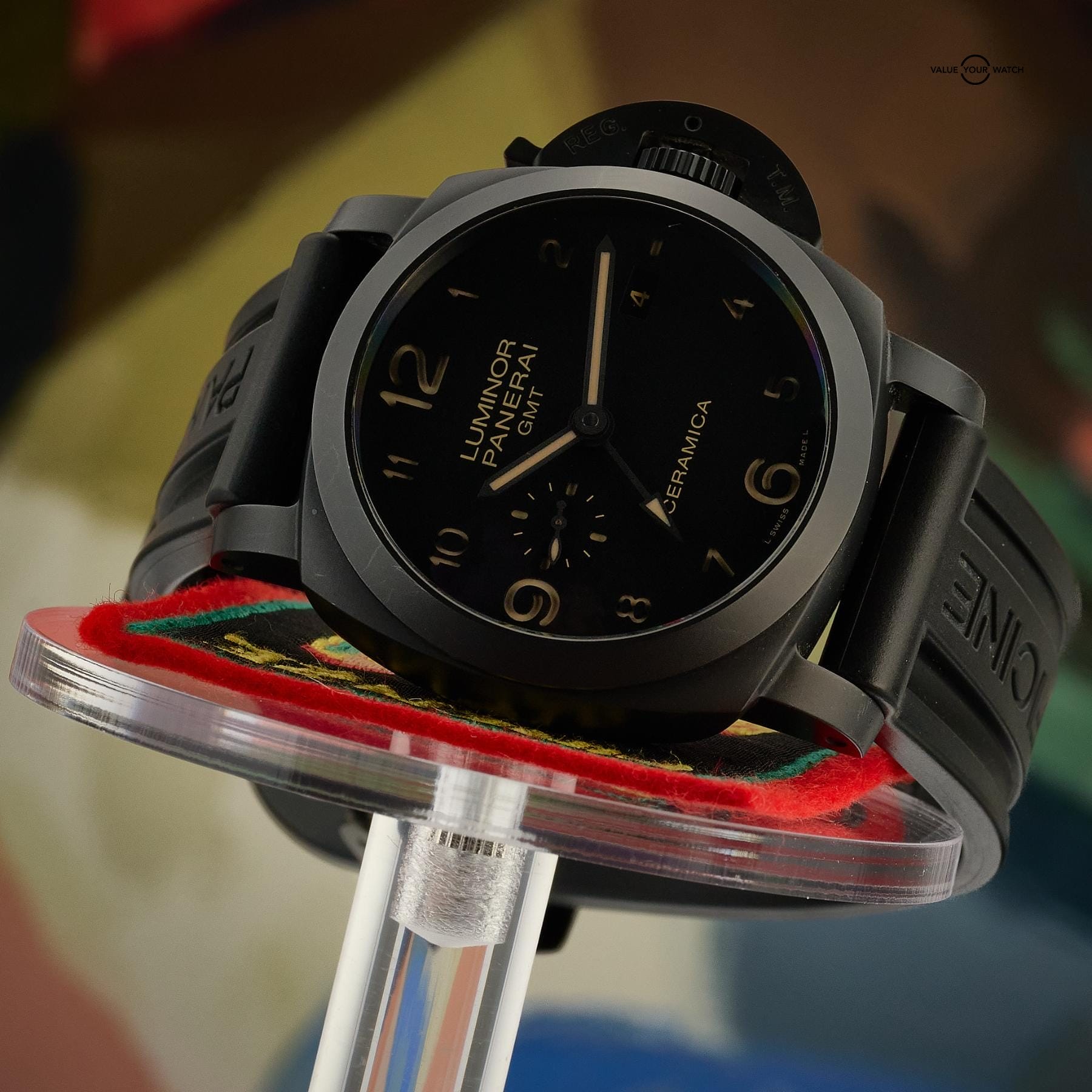 Panerai Luminor 1950 GMT 44mm Ceramica PAM00441 with Box & Papers - Image 7