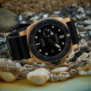 Panerai Submersible 44mm Goldtech Orocarbo PAM02070 with Box & Papers