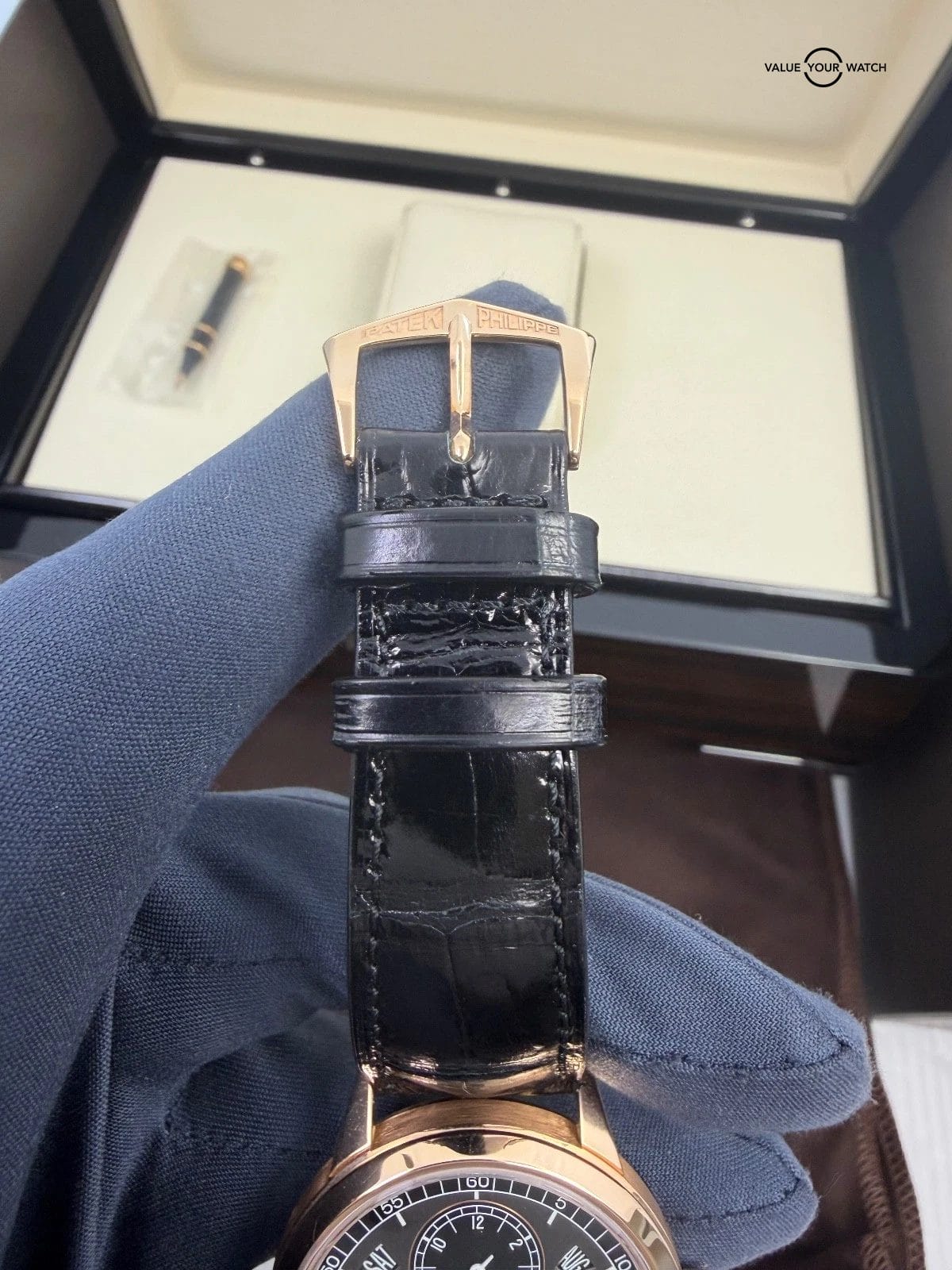 MINT Patek Philippe Annual Calendar Regulator 5235/50R-001 Black Dial Rose Gold - Image 10