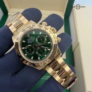 2023 MINT Box Manuals Daytona 40mm 116508 John Mayer Yellow Gold OG Green Dial