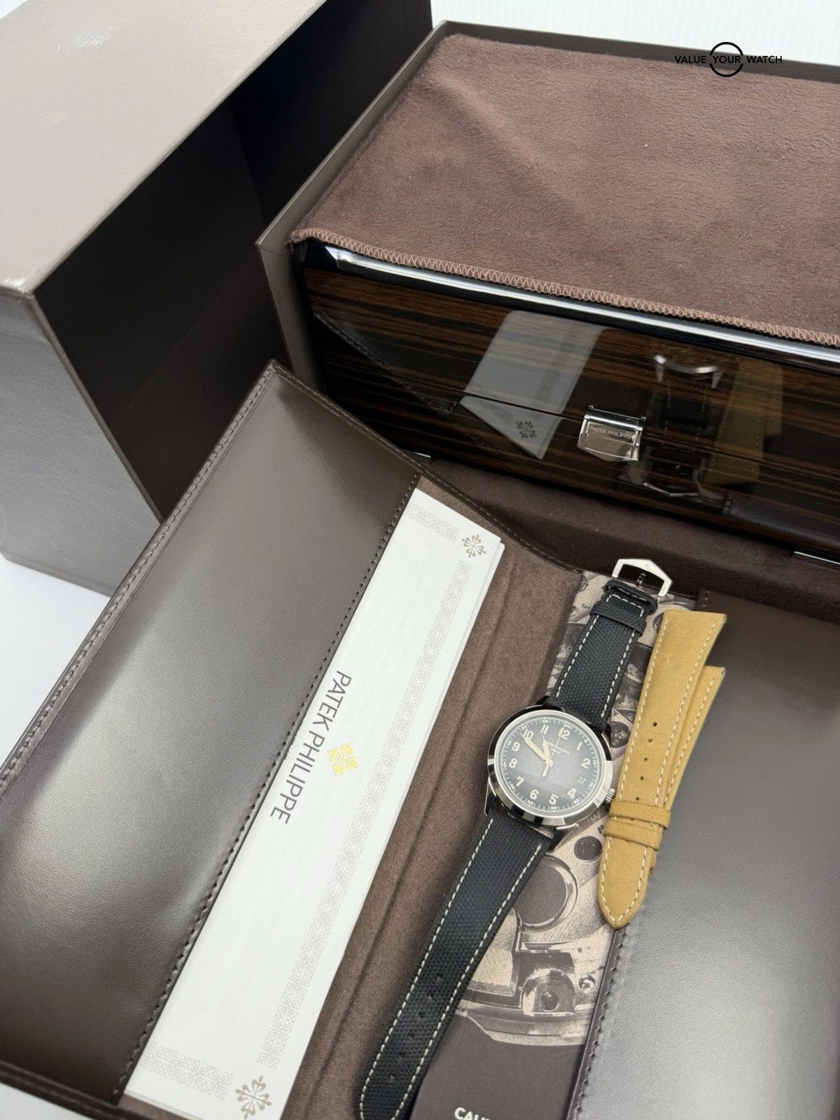 MINT 2022 Box Papers Both Straps Patek Calatrava 5226G Complete 18k WG 40mm - Image 8